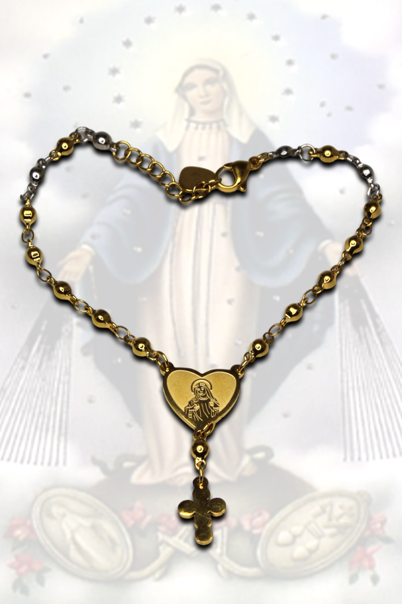 Our Lady of Miraculous Bracelet - Gold