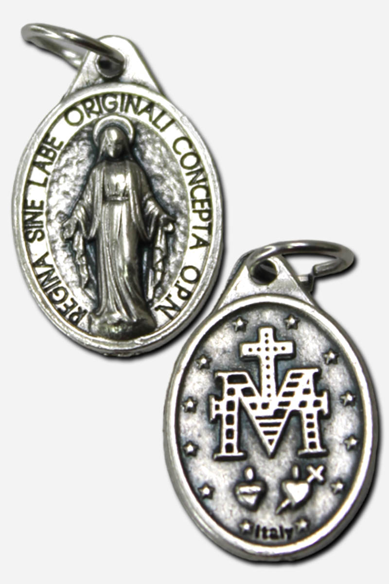 Our Lady of Miraculous Medal Pendant 13 x Italy