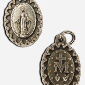 Our Lady of Miraculous Medal Pendant 15 x Italy