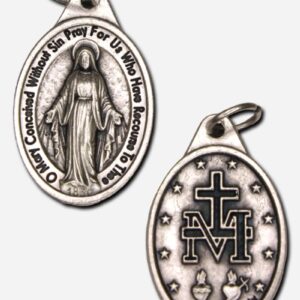 Our Lady of Miraculous Medal Pendant 16 x 25 mm Italy
