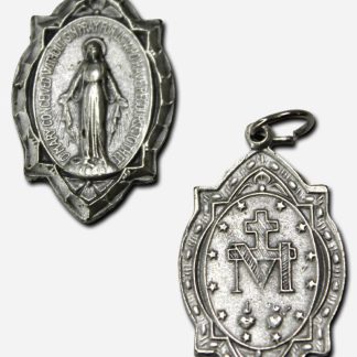 Our Lady of Miraculous Medal Pendant 17 x 29 mm Italy