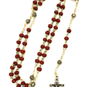 Petalo De Rosa - Small Beads 13 inches Made in Italy