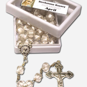 Birthstone Rosary - Crystal April
