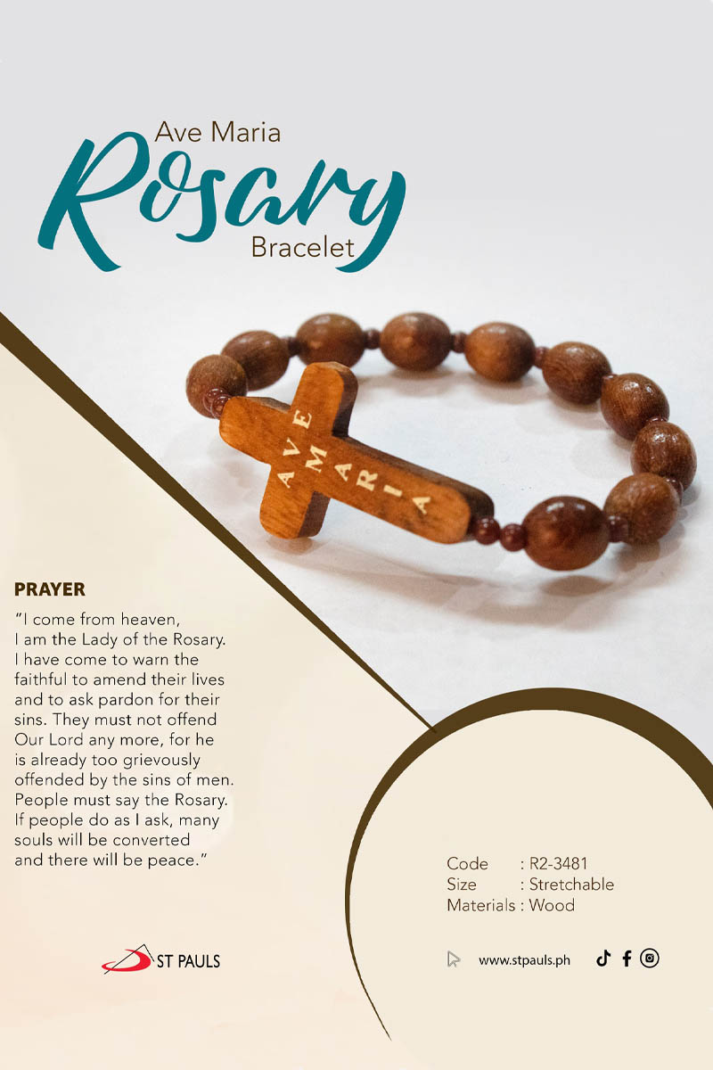 Rosary Bracelet Ave Maria-Stretchable
