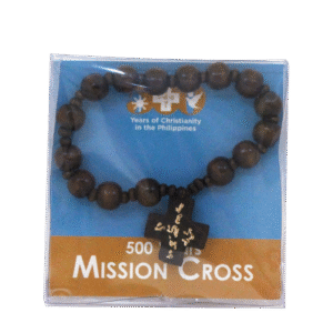 MISSION CROSS BRACELET - Dark Brown