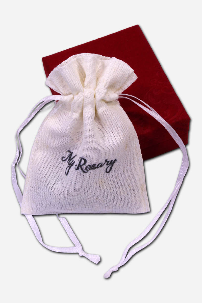 RED ROSARY - CERAMIC BEADS - Image 3