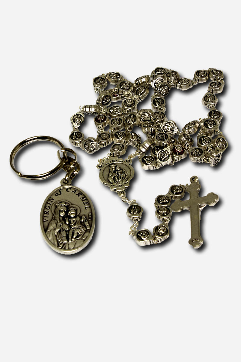 Rosary and Key Chain with Case - Sacred Heart - Image 4