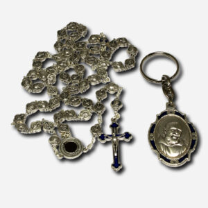 Rosary and Key Chain with Case - Saint Pio Made in Italy