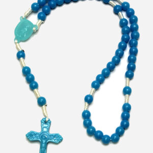 Plastic Rosary with Center Medal