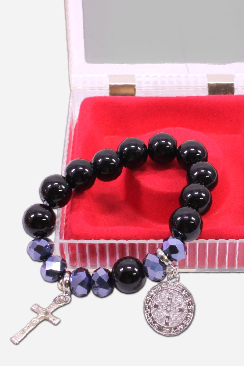 Rosary Bracelet Black