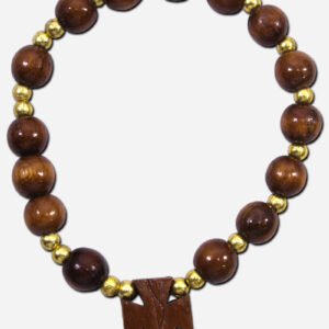 Wooden Rosary Bracelet