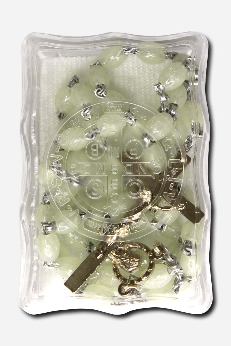 Rosary with Quadruple Lock - Glow in the Dark Made in Italy - Image 3