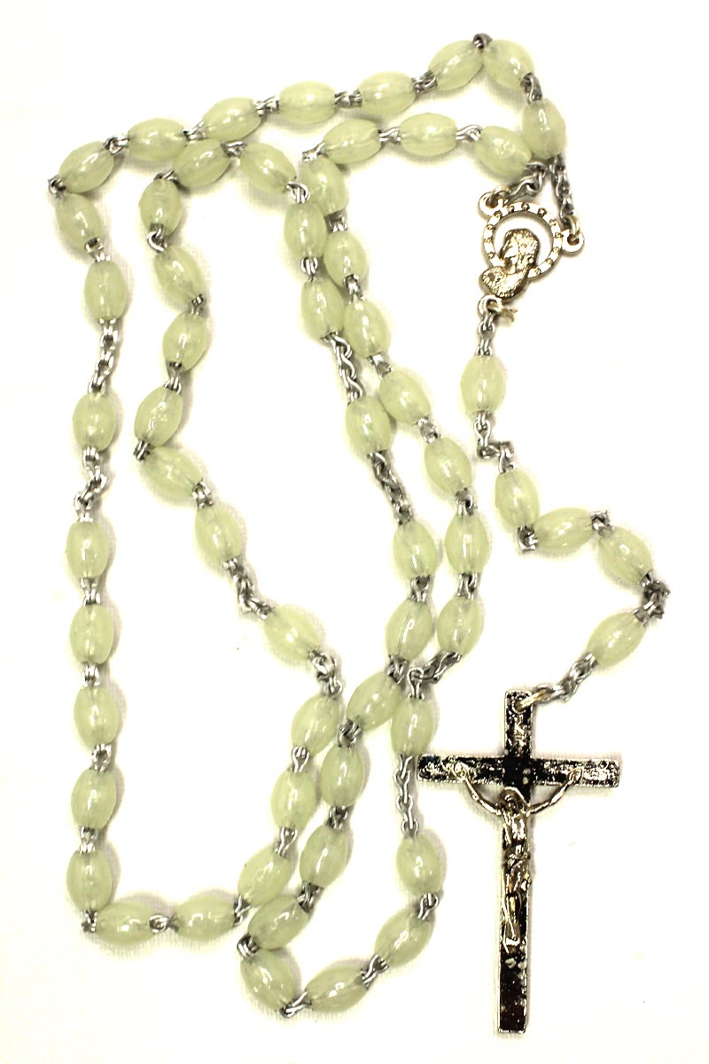 Rosary with Quadruple Lock - Glow in the Dark Made in Italy