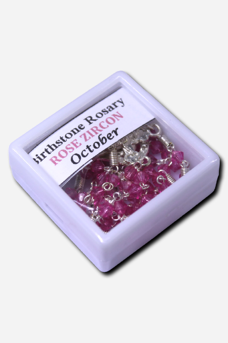 Crystal Birthstone Rosary Diamond Beads - 4mm - Image 6