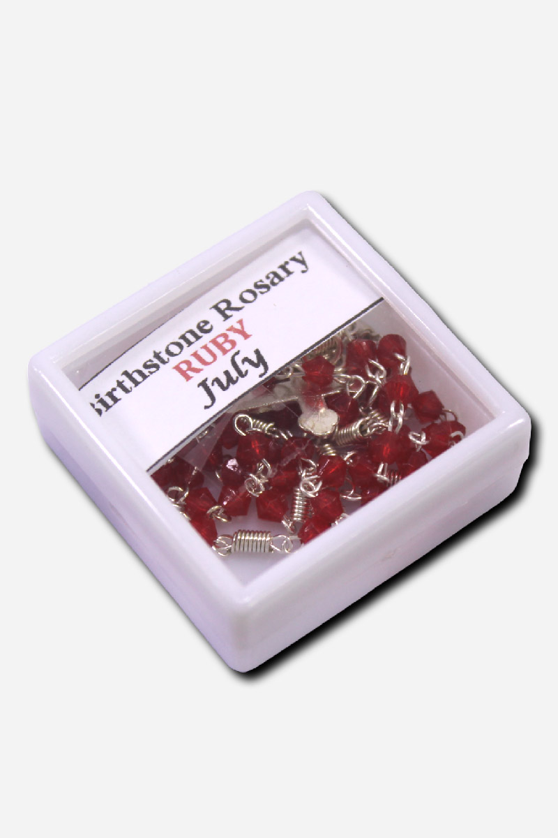 Crystal Birthstone Rosary Diamond Beads - 4mm - Image 16