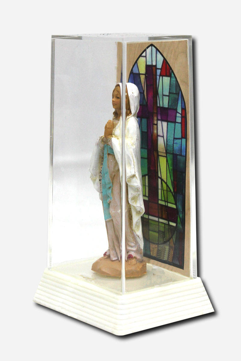 Our Lady of Lourdes with Case Table Decor - - Image 2