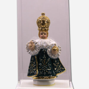 Santo Niño Porcelain - Green - 9 x 7 x