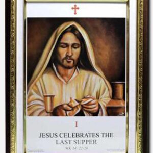 The New Way of the Cross on Frame - From The Paintings of Rev Fr Armand Tangi SSP