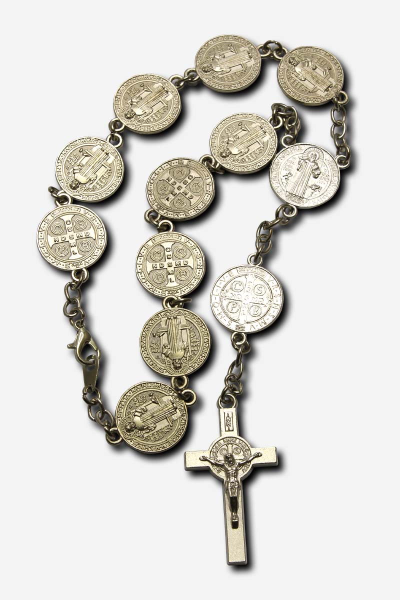 SAINT BENEDICT CAR ROSARY - 10 INCHES