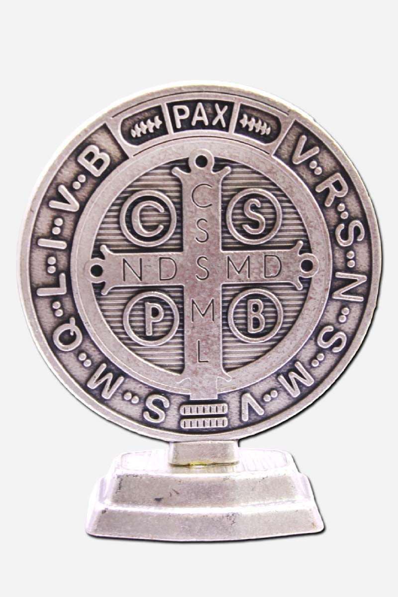 SAINT BENEDICT MEDAL WITH STAND FROM ITALY - 53 x 20 x 65 MM - Image 4