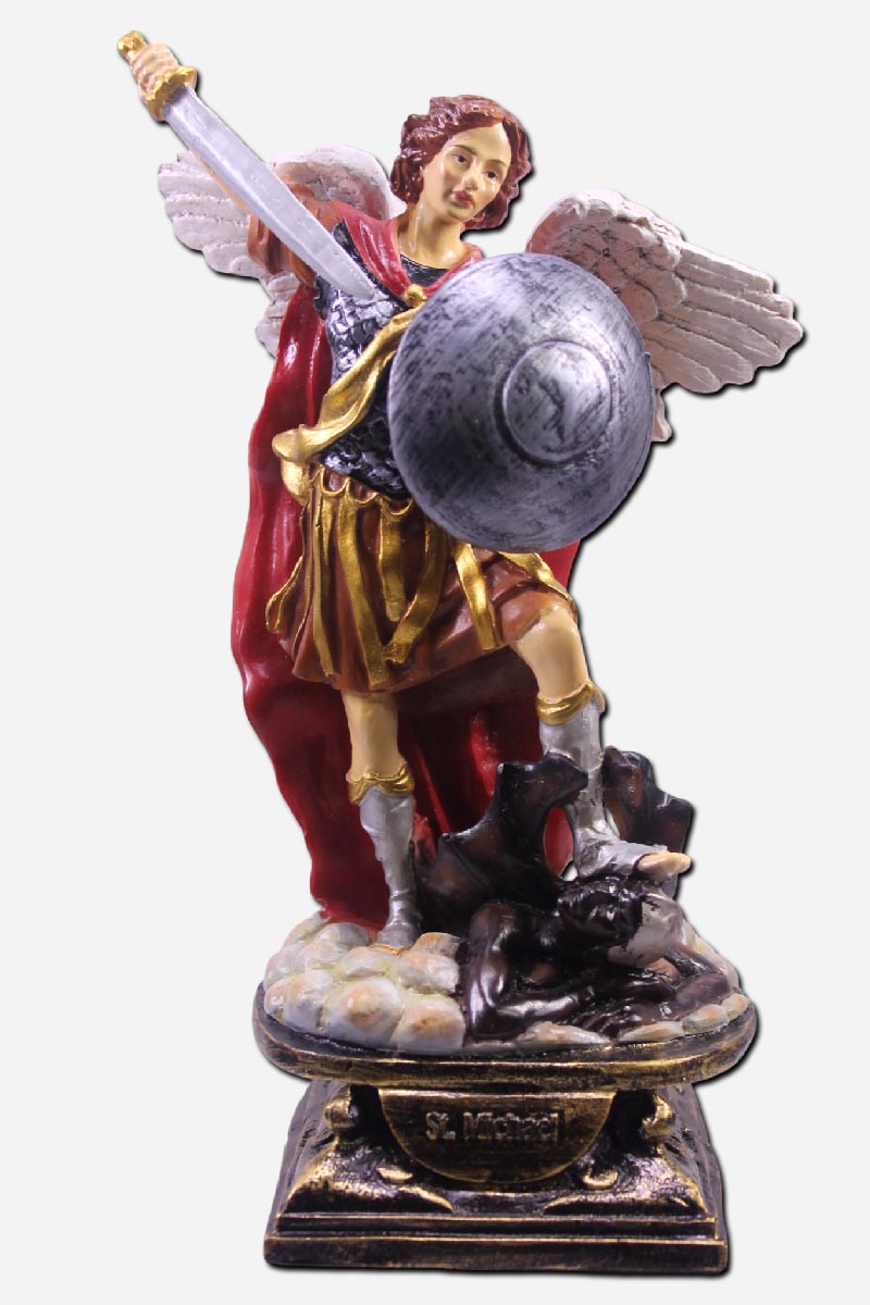SAINT MICHAEL -WHITE - 9 INCHES