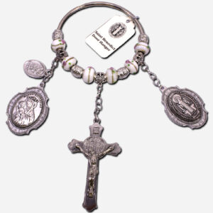 SAINT BENEDICT DOOR HANGER - MATER ECCLESIAE - NICKEL