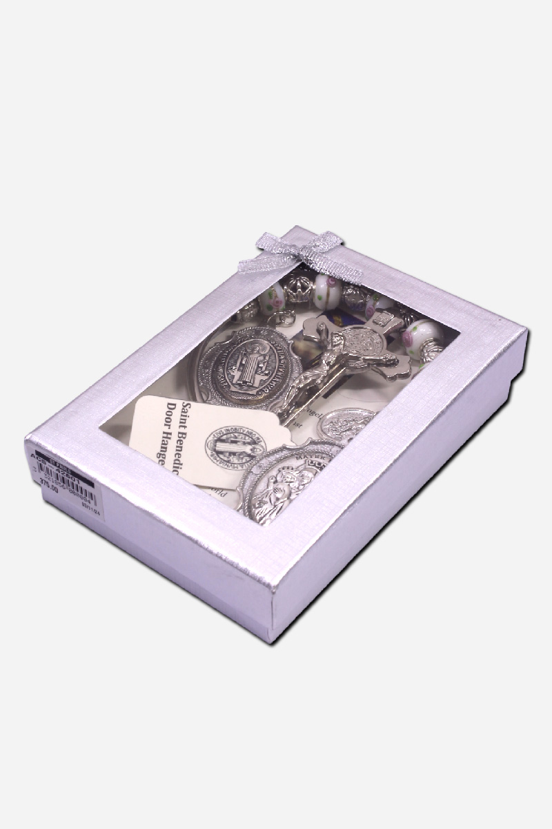 SAINT BENEDICT DOOR HANGER - MATER ECCLESIAE - NICKEL - Image 3