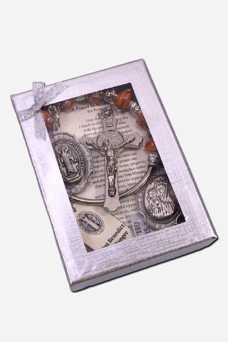 SAINT BENEDICT DOOR HANGER - MATER ECCLESIAE - NICKEL - Image 3