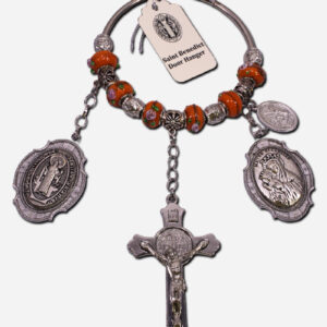 SAINT BENEDICT DOOR HANGER - MATER ECCLESIAE - NICKEL