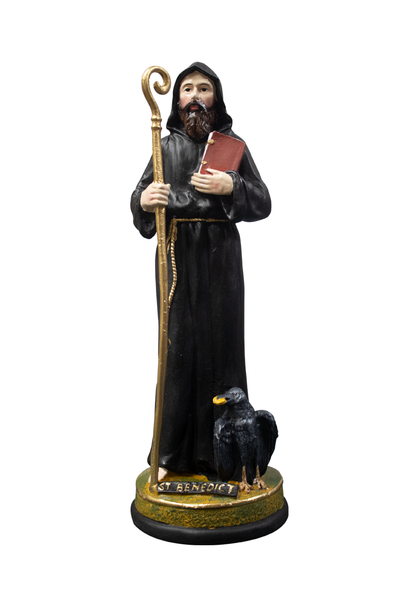SAINT BENEDICT WITH CROW BLACK -