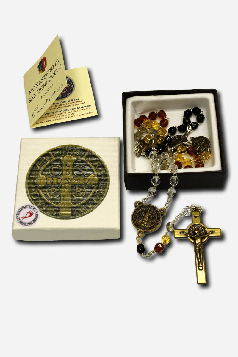 Rosary with Saint Benedict - Made in Italy