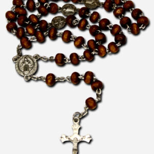 St Benedict Rosary Dark Brown
