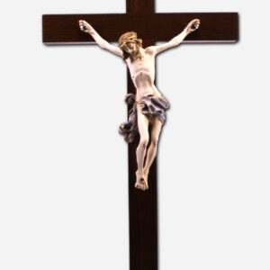 Standing Crucifix - Red 7 x 13 inches - Italy