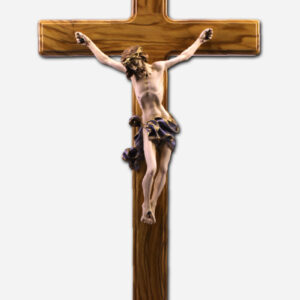 Standing Crucifix - Olive Wood 7 x 13 inches