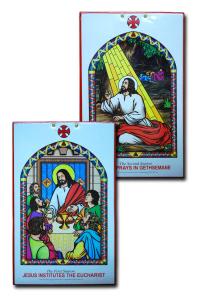 The 14 Stations Of The Cross Laminated 15x