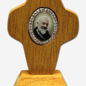 TABLE DECOR CROSS - SAINT PIO 4 X 3 X