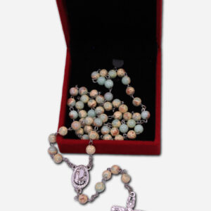 TURQUOISE ROSARY - CERAMIC BEADS