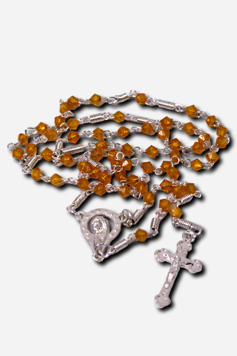 Crystal Birthstone Rosary Diamond Beads - 4mm - Image 9
