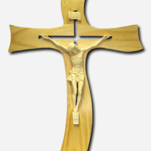 WOODEN CRUCIFIX - PALOCHINA WALL MOUNTED 37 CM