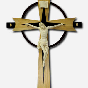 WOODEN CRUCIFIX - PALOCHINA WALL MOUNTED