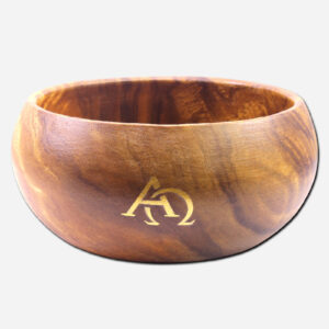 WOODEN OPEN CIBORIUM Alpha and Omega