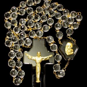 WALL ROSARY - CLEAR BEADS