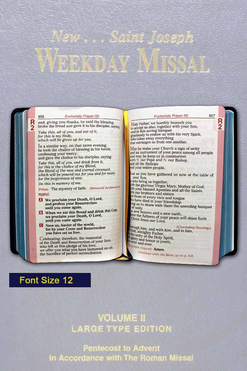 NEW SAINT JOSEPH WEEKDAY MISSAL - Volume II Large Type Edition - Image 3