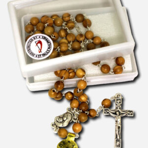 Wooden Rosary - 14 Inches Made in Italy
