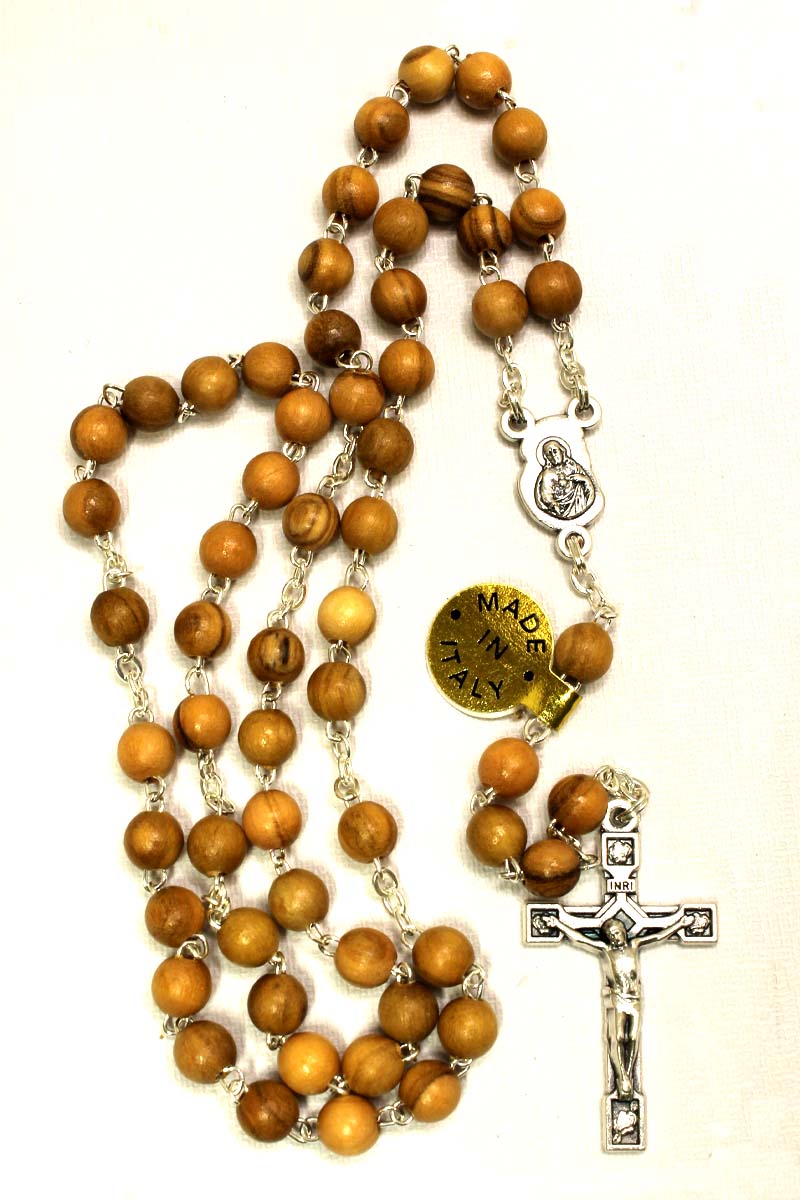 Wooden Rosary - 14 Inches Made in Italy - Image 3