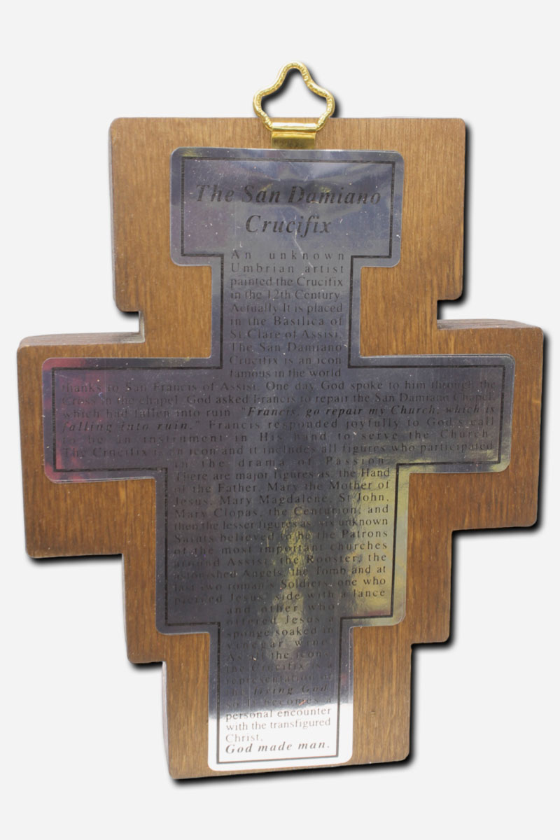 Wooden San Damiano Cross 10 x Italy - Image 4