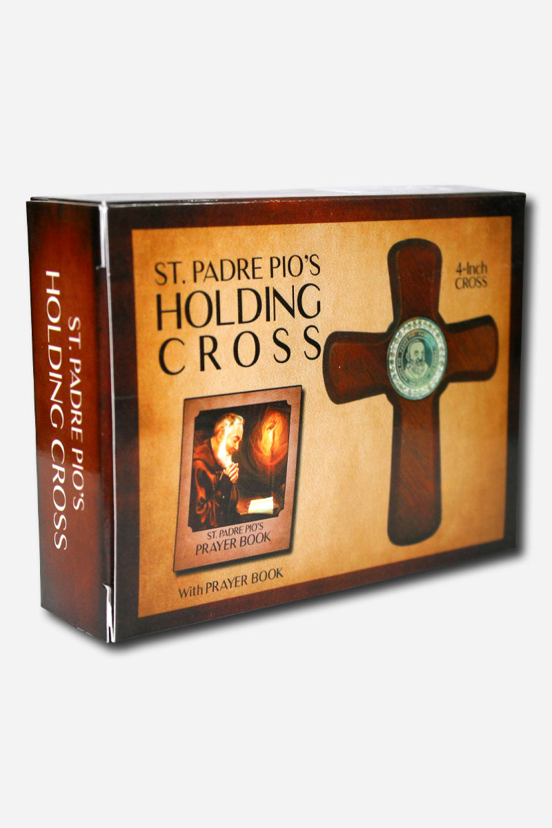 HOLDING CROSS - SAINT PADRE PIO 8 x 2 x - Image 4