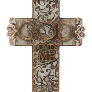 HANGING CROSS - God Loves Me -
