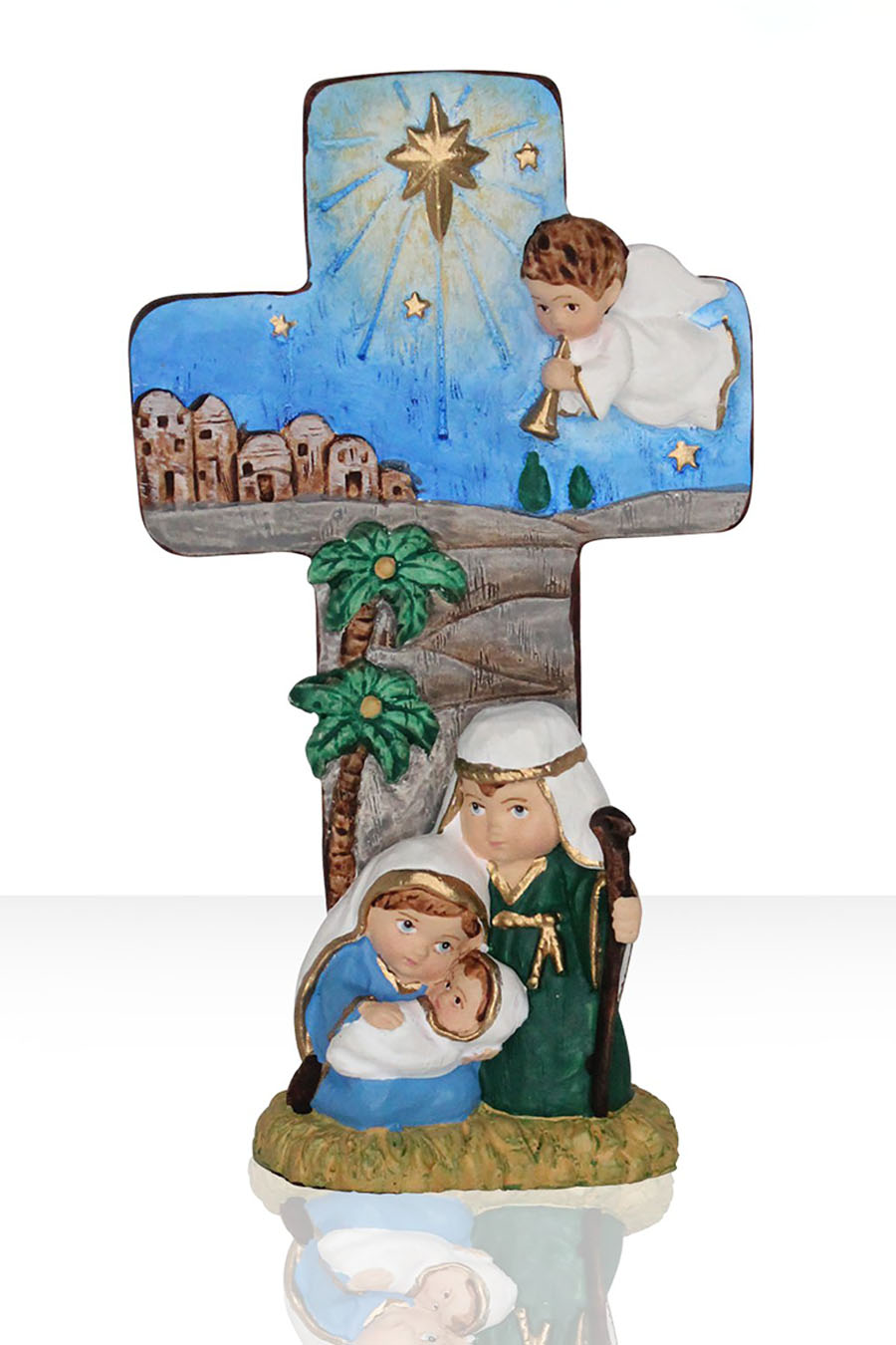 Nativity on a Cross - 4 x