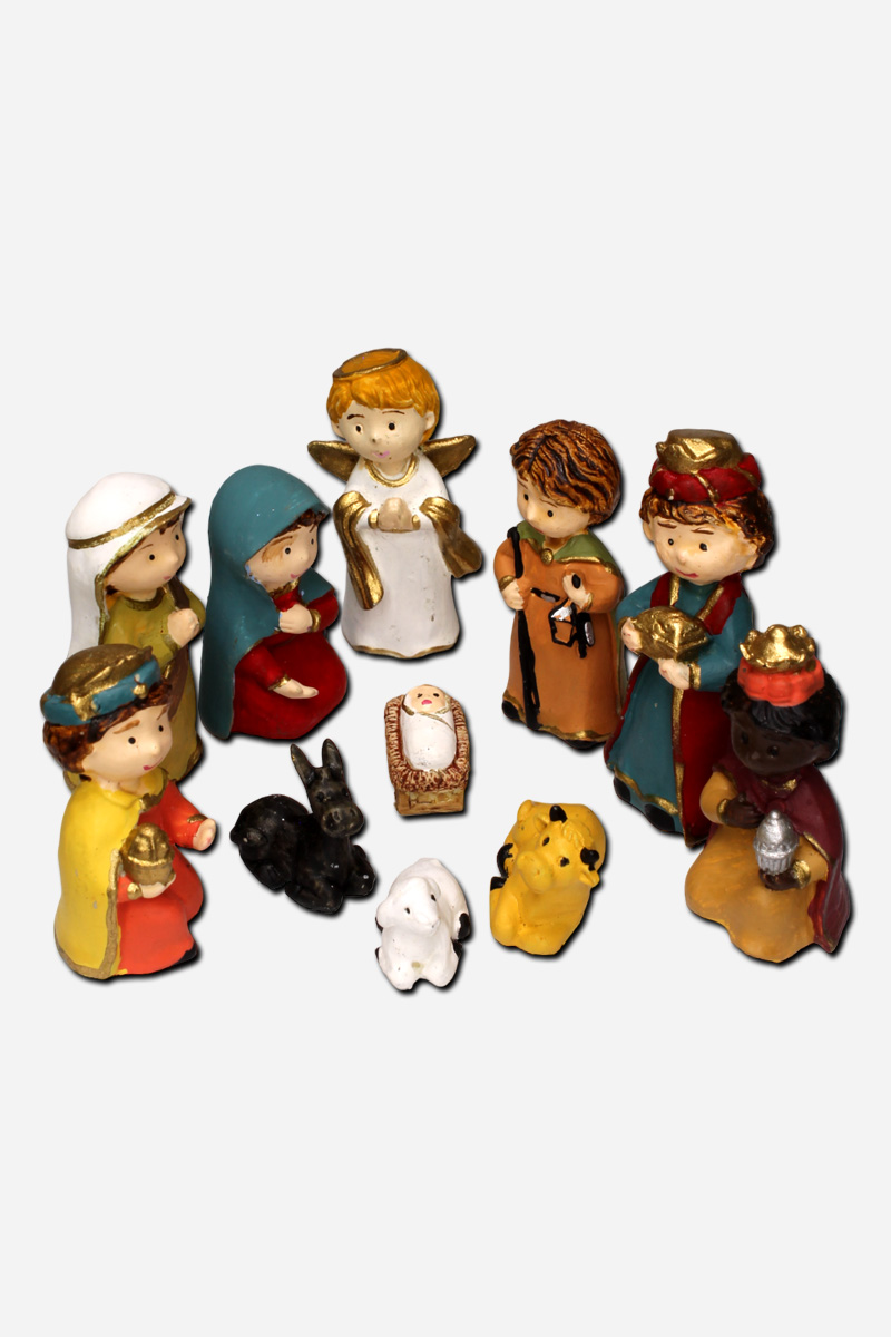 Small Nativity Set - Colored -
